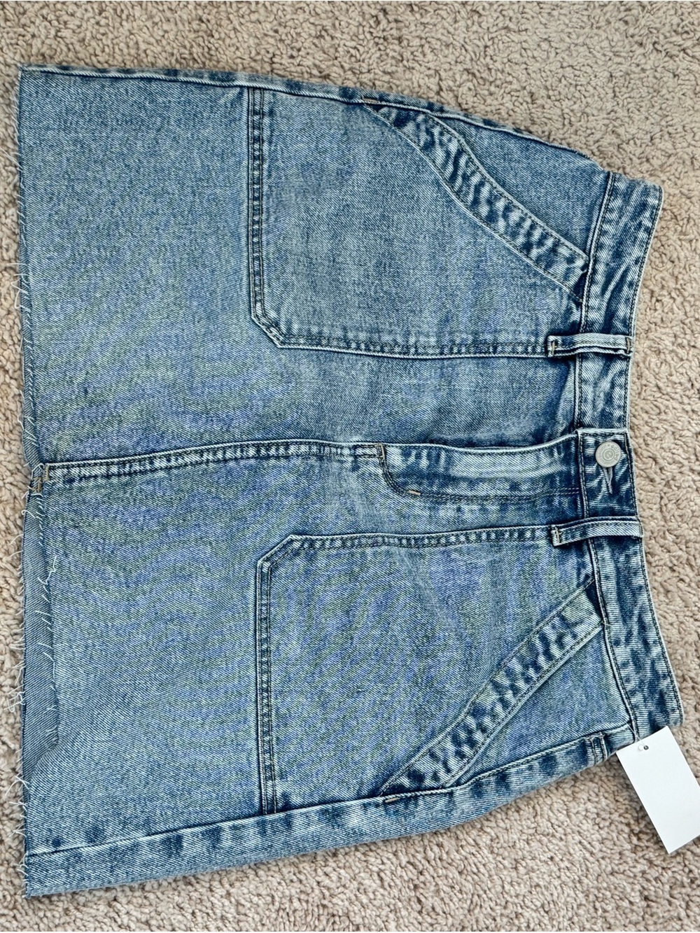 Classic Blue Denim Mini Skirt